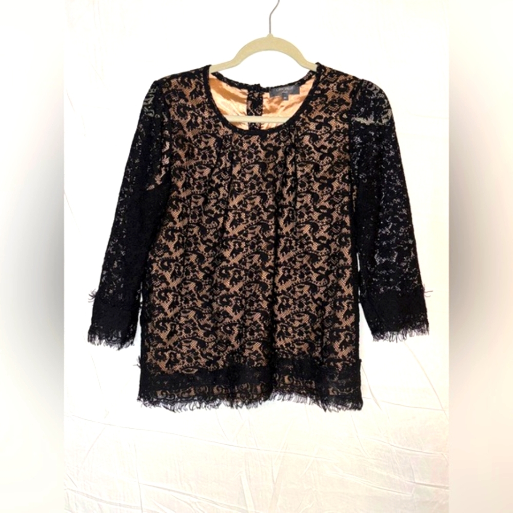 Camomilla Black Lace Women's Blouse